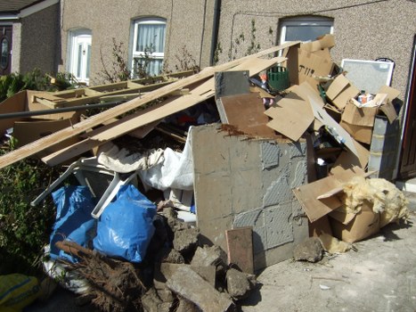 Safety measures during builders waste clearance